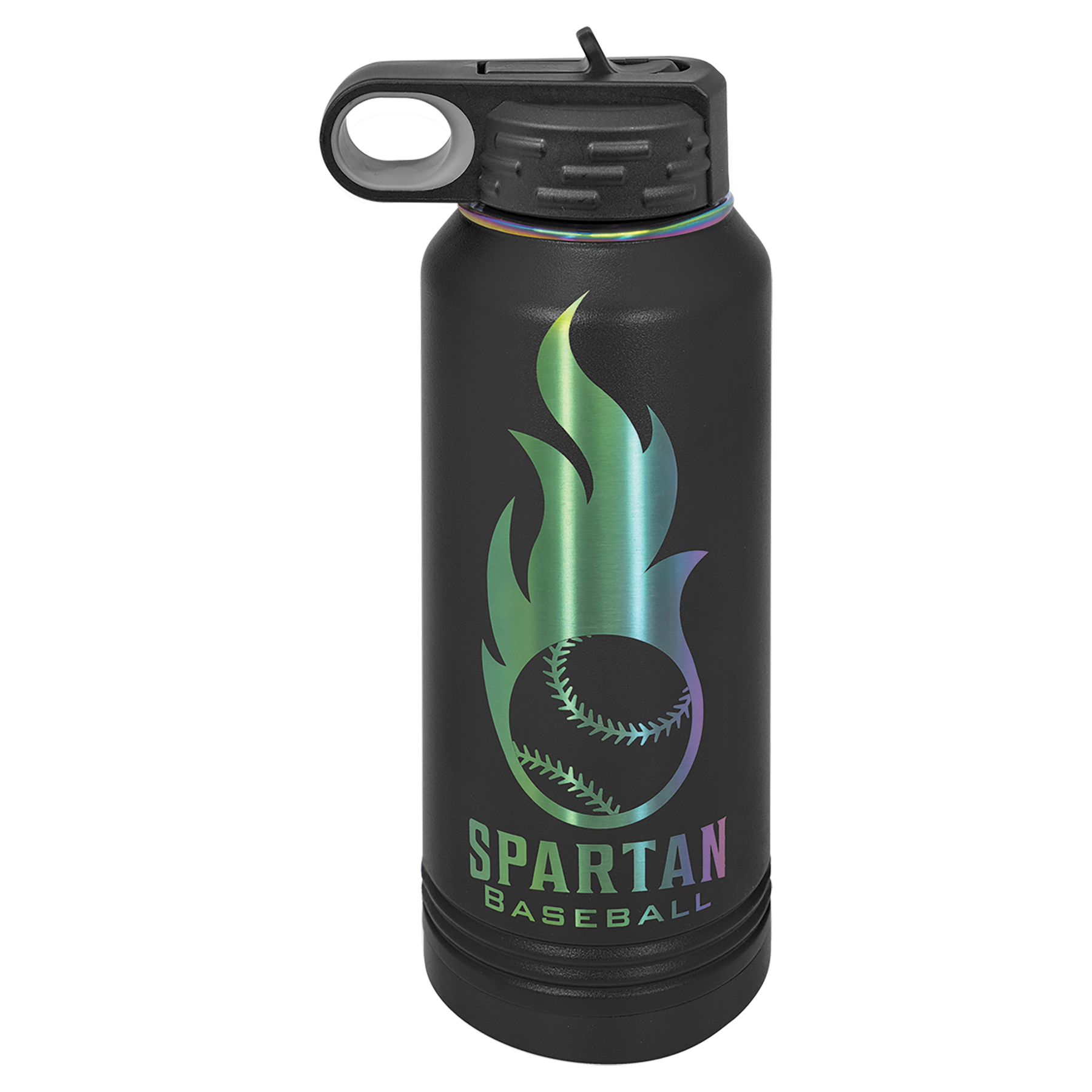 Polar Camel 32 oz. Black/Prism Water Bottle