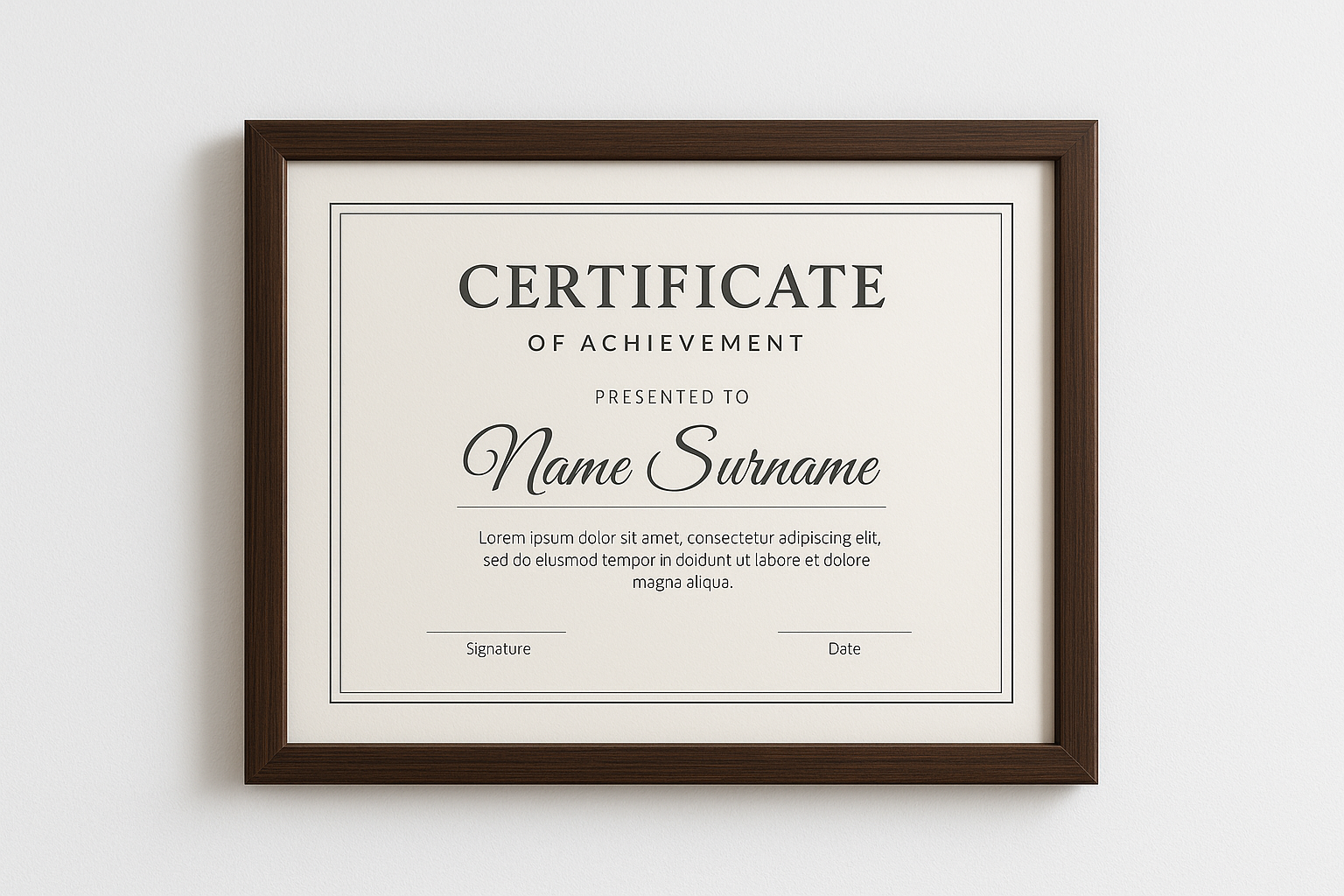 Certificate Holders